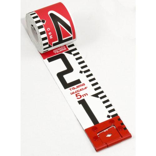 TAJIMA Shimron Rod, 60mm Wide, 5m Long, 20cm Double-Sided Red and White, SYR-05P