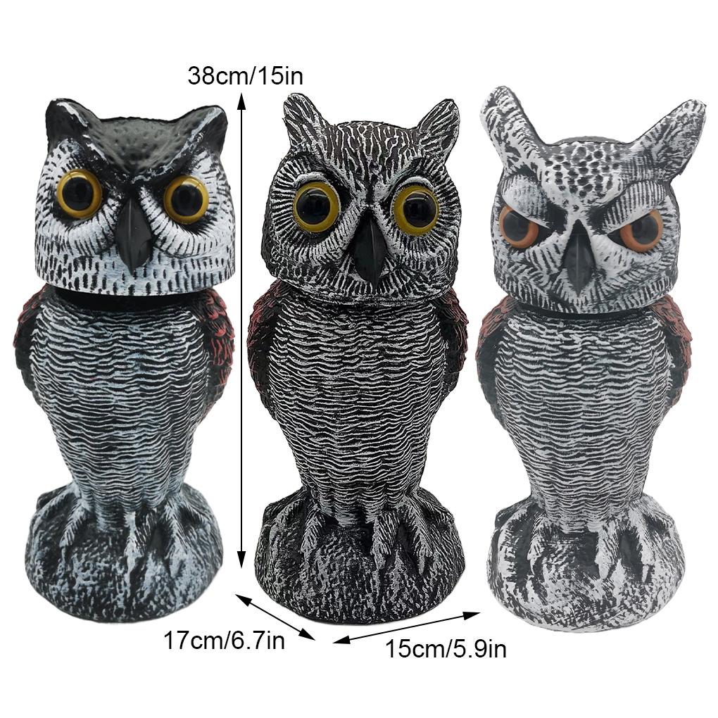 ABS ručně vyráběná plastika sovy z pryskyřice pro zahradní a venkovskou výzdobu a měkkou texturu není snadné