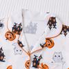 Women's Short Sleeve Pajama Set Two Piece Button Down Top And Shorts Pjs Lounge Set Halloween Sleepwear Outfits