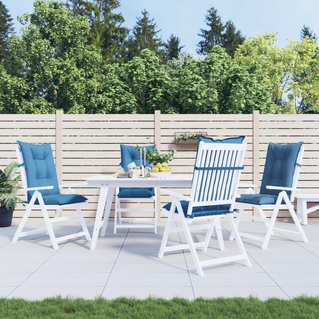 Hochlehner Seat Cushions 4 pcs. Melange Blue 120 x 50 x 7 cm Fabric