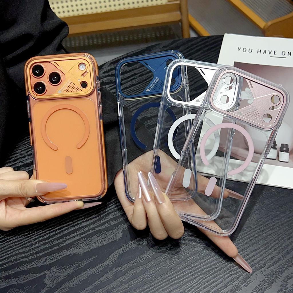 Premium iPhone 17 Pro Max Hülle: Zweifarbiges Eiskristall-Design mit Magnetischer Saugung und Vollständigem Fallschutz