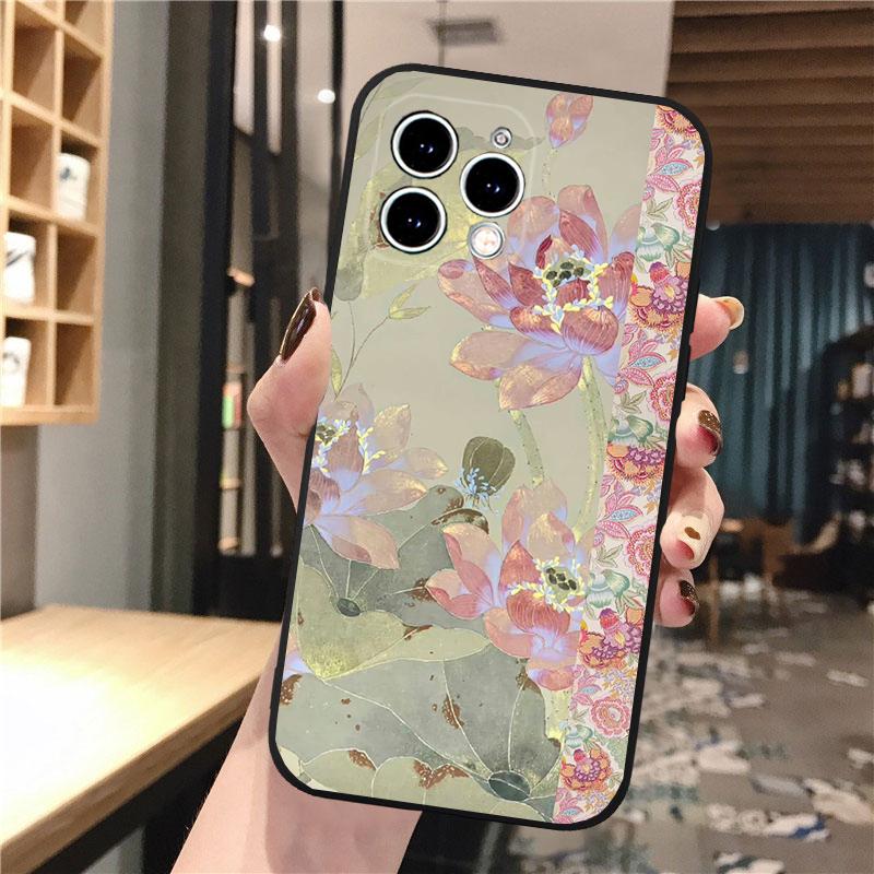 Lotusblumen-Handyhülle Für iphone 17 Pro Max 17 Pro Air 16 15 14 13 Pro Max 15 16 Pro 15Plus