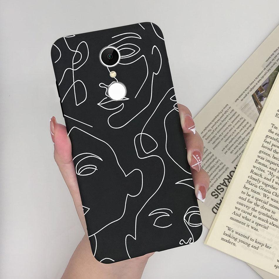 Cute Cartoon Case For Xiaomi Redmi 5 Plus Case Soft Painted Matte Silicone Back Cover For Redmi5 Plus Redmi 5+ Phone Cases Funda
