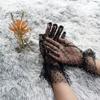 Falbala Full Finger Flexible Accessories Sunscreen Tulle Gloves Spots Lace Mittens Spots Gloves