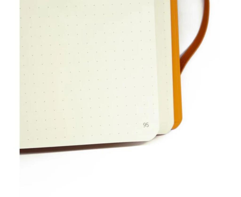 Rhodia Rhodiarama Goal 240 Dotted Italian Leather Fuchsia Pink Book, A5, Pages, Grid, Cover, (CF117809)