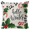 New Christmas Pillow Cover Four-piece Set Pillow Cushion Office Lumbar Backrest Decorative Backrest