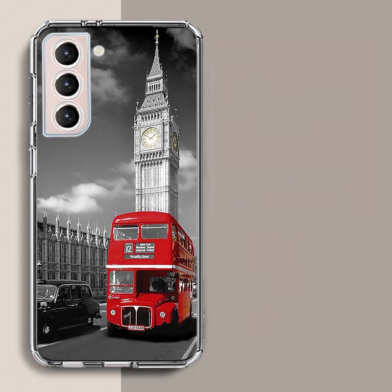 london Bus England Telephone Phone Case For Samsung A17 A56 A36 A26 A16 A55 A35 A25 A15 A05S Galaxy A71 A51 A41 A31 A21S A70 A50