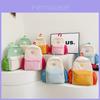 Adorable Cartoon Animal Preschool Backpack With Stylish Color Block Design For Kids
