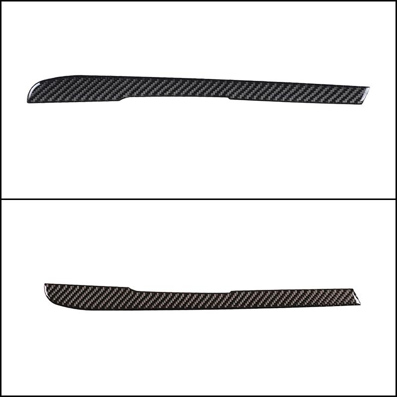 For Toyota Hilux 2015- Soft Carbon Fiber Center Console Vent Sticker Trim Cover Car Decorative Stickers Auto Accessories