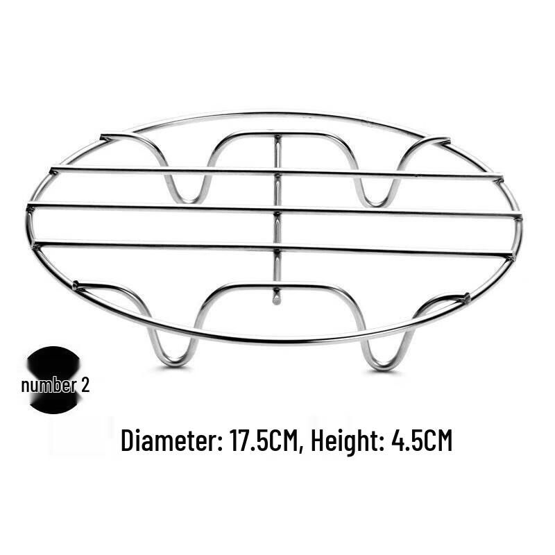 ZISIZ 304 Stainless Steel Steaming Rack Set (4-Pack)