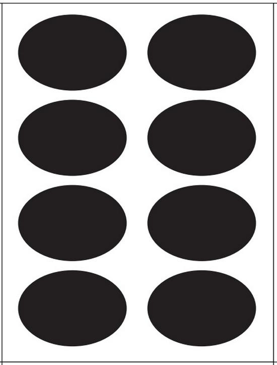 Erasable Self-Adhesive Frosted Blackboard Label for Glass Bottles