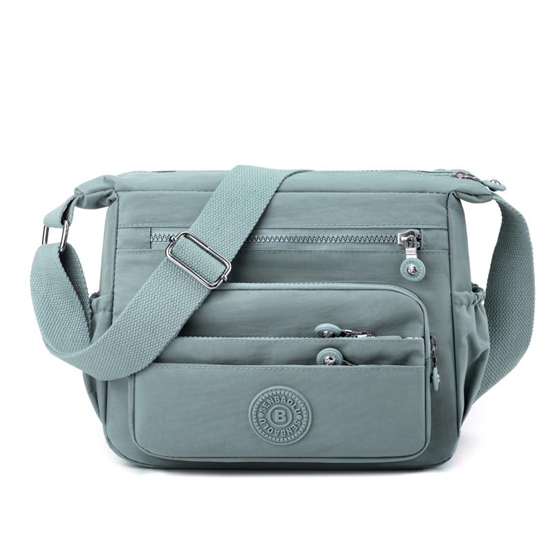 Fashion Multi pockets Women Shoulder Bag High Quality Fabric Female Handbag Pretty Style Girls Messenger Shopping Bags