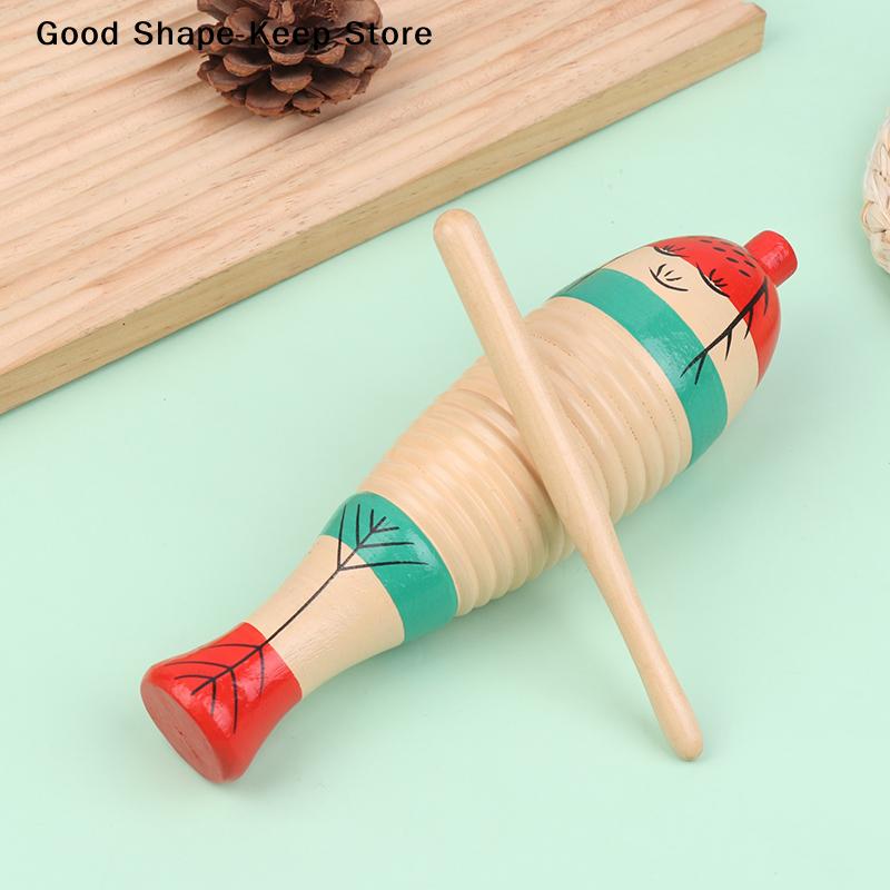 Wooden Music Learning Children's Educational Toys Fish Toy Game Orff Percussion Musical Instrument For Beginners Toddler