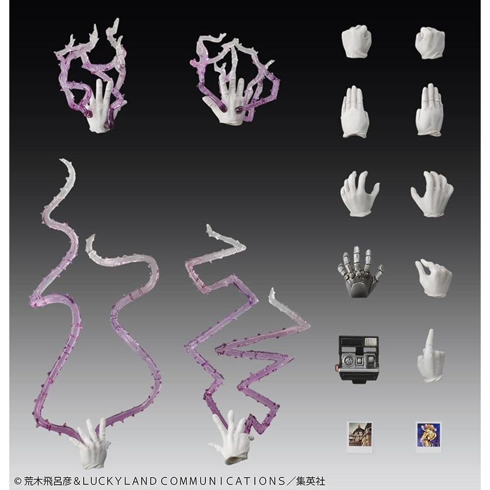 Medicos Entertainment JoJo's Bizarre Adventure Part 3 Joseph Joestar and Iggy PVC ABS Nylon Movable Figure 150mm 35mm