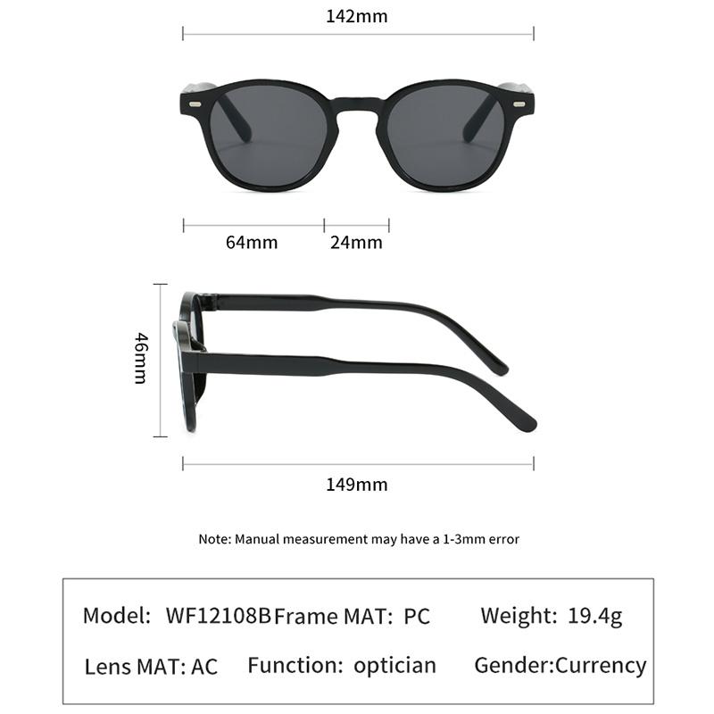 New Korean Round Plastic Sunglasses for Men and Women Fashion Trendy UV Resistant Glasses Outdoor Sunscreen Sunshade Eyewear