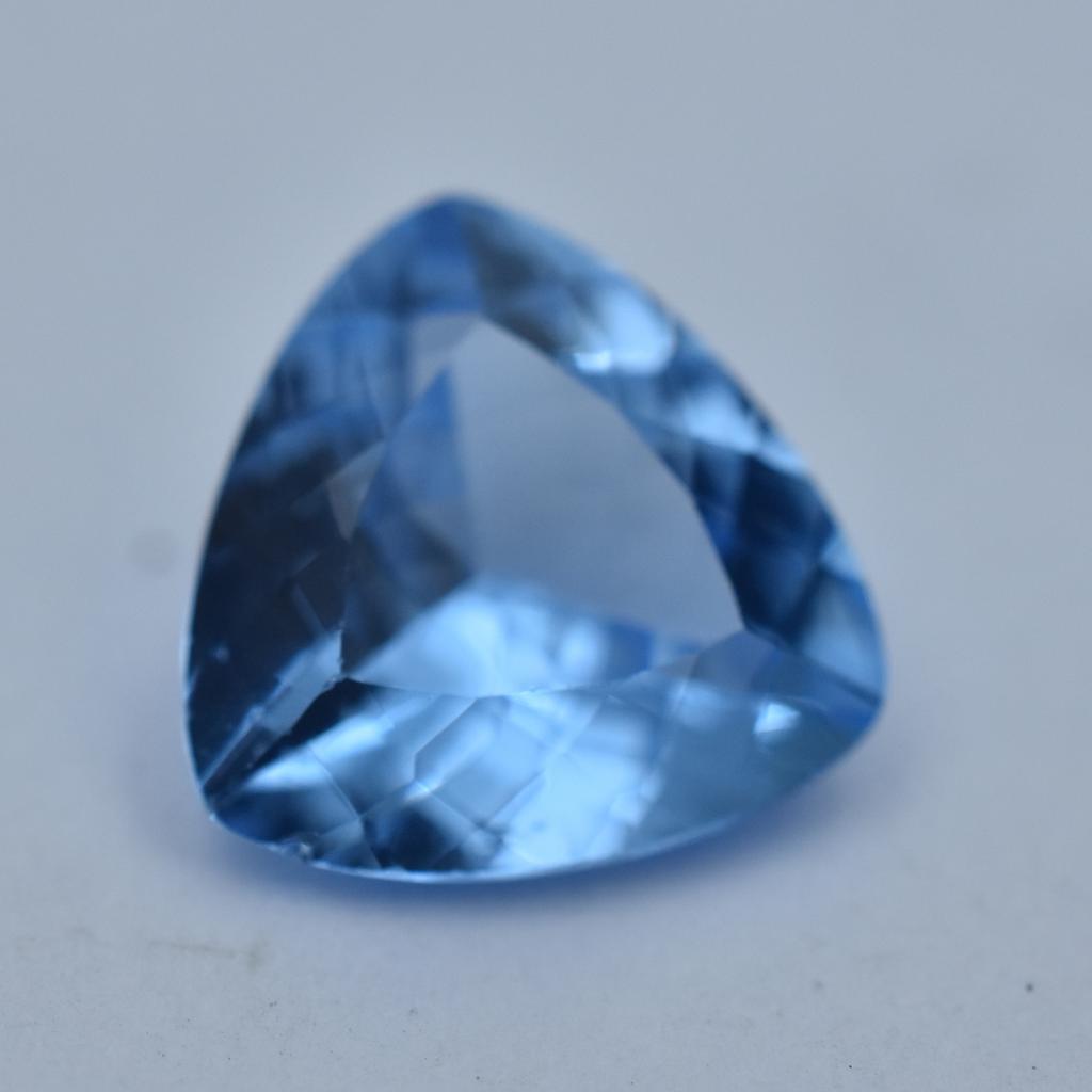 Natural Blue Sapphire Loose Gemstone 10.00 Ct Trillion Cut September Birthstone for Gem Collections