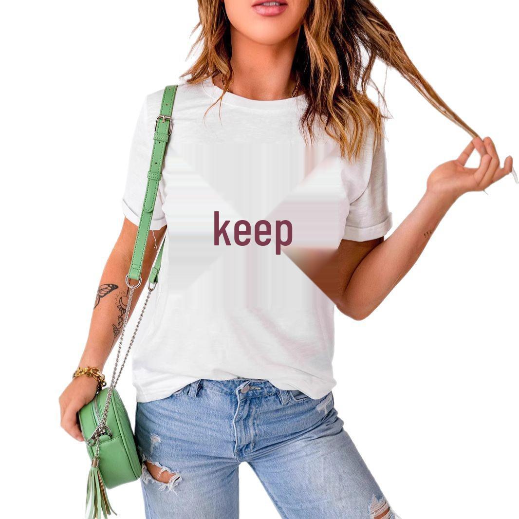 

SHIYING Women s European & American Fashion Sequin Bow Short Sleeve Round Neck T-Shirt Extra Large белый