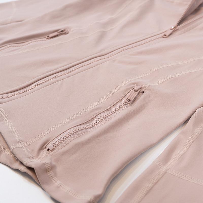 Women's Spring Yoga Sport Jacket - Tight Fit, Casual Jogging, Breathable, Zippered, Stand-Up Collar, Long Sleeve.