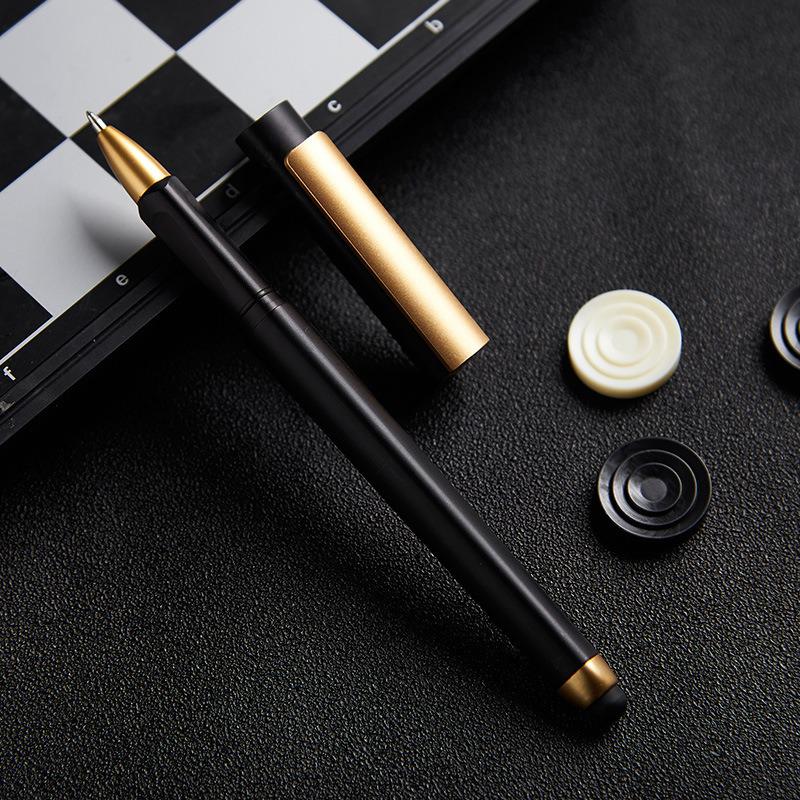 Multi-Functional Black Touchscreen Stylus Pen with Signature Feature