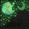 Night -Ray Animal Star Wall Sticker Background Wall Decoration Diy Fluorescent Stickers