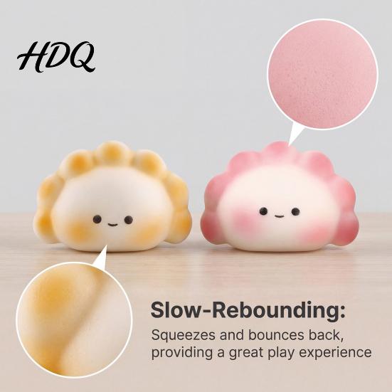 Dumpling Stress Toy Pinching Toy, Relief Soft Elastic Fidget Pressure Release Portable Mini Ball, for Anxiety And Irritability Odorless Glue
