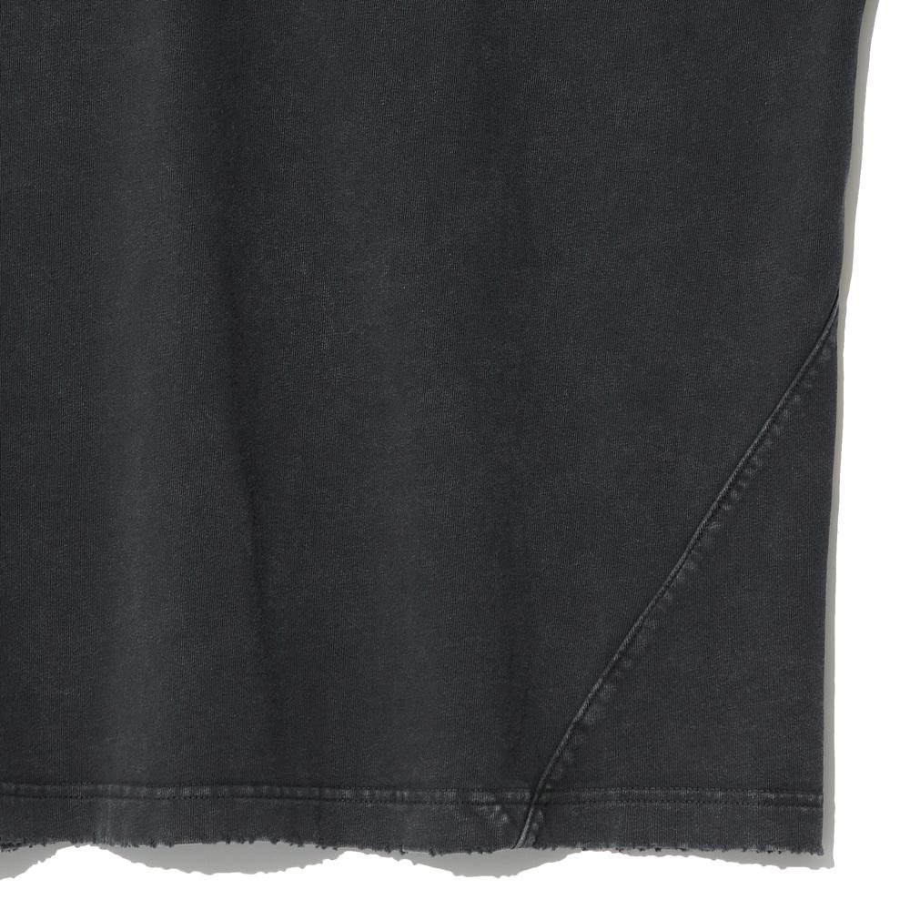 WANGGWAN Etched Cross Wash T-Shirt (Black)