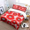 Red Floral Bedding Set Design  Kid'S And Adults' Bedroom Decor, Exquisite Three-Piece Bedding Set Gift