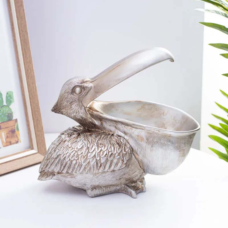 Nordic Resin Toucan Key Storage Box Living Room Table Decoration Creative Statue Home Finishing Decor Porch Key Storage Key Organizer Box Art Craft