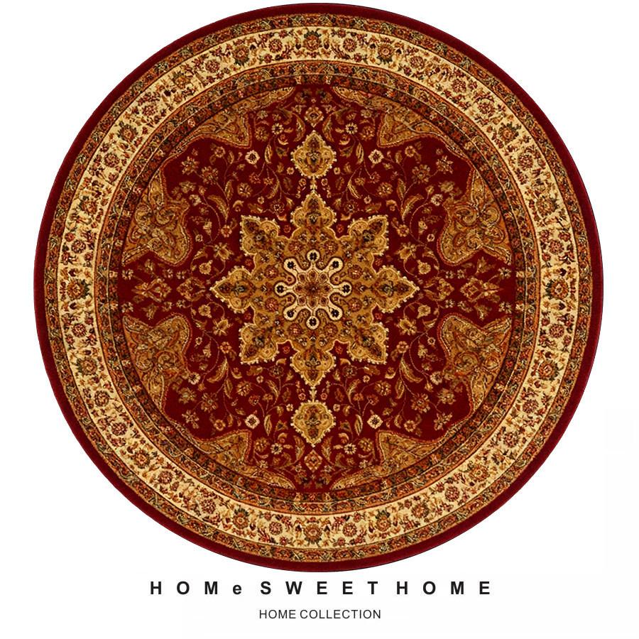 Persian Ethnic Style Round Living Room Carpet Water Absorption NonSlip Cold Blanket DirtResistant And Easy To Take Care Of Carpet Crystal Velvet