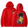 Sudadera con capucha unisex color beige Izuku Midoriya Estampado a doble cara Sudadera con capucha Personaje de anime My Hero Academia Gráfico Streetwear Jersey