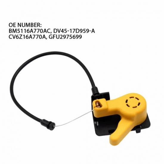 

Fit 2012-2018 Ford Focus Hood Latch Release Handle Cable Pull BM5116A770AC Lever