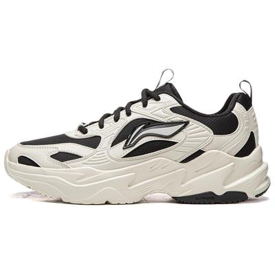 Li Ning Synthetic Leather Abrasion Resistant Cushioning Low Top Casual Shoes Women's AGLV174-4
