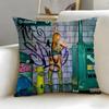 popular rapper Ice Spice Cushion Cover Soft  EasyWash Pillow Case  Versatile for Couch Bed Travel and Office