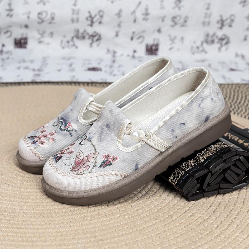 

Shoes women s 2025 spring new casual single shoes comfortable lazy round head breathable non-slip wear-resistant women s shoes 41