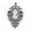 Crystal Rhinestones Cameo Vintage Brooches for Women Queen's Cameo Beauty Head Brooch Pin Clothing Accessories Girls Gifts