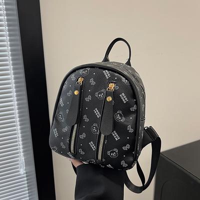 New Old Flower Women's Bag Backpack Women's Korean Version Mini Backpack Fashionable Versatile Women's Handbag Super Hot Small Bag