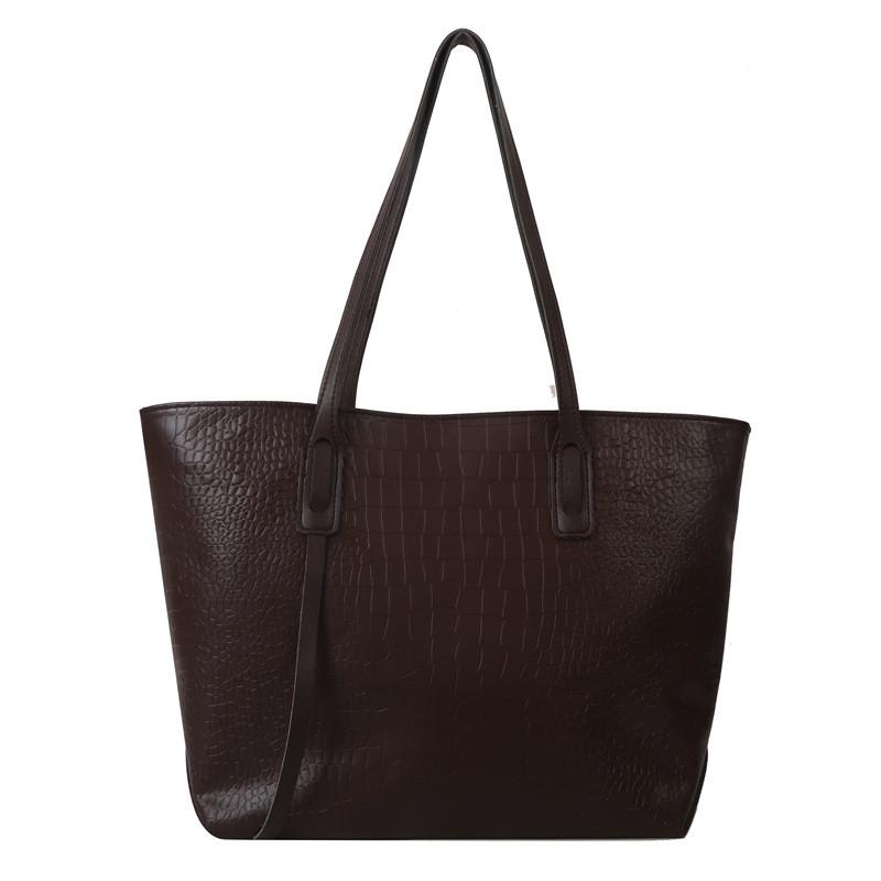 Trendy Fashionable Casual Large Capacity Tote Bag For Women Stylish Design In Black And Brown