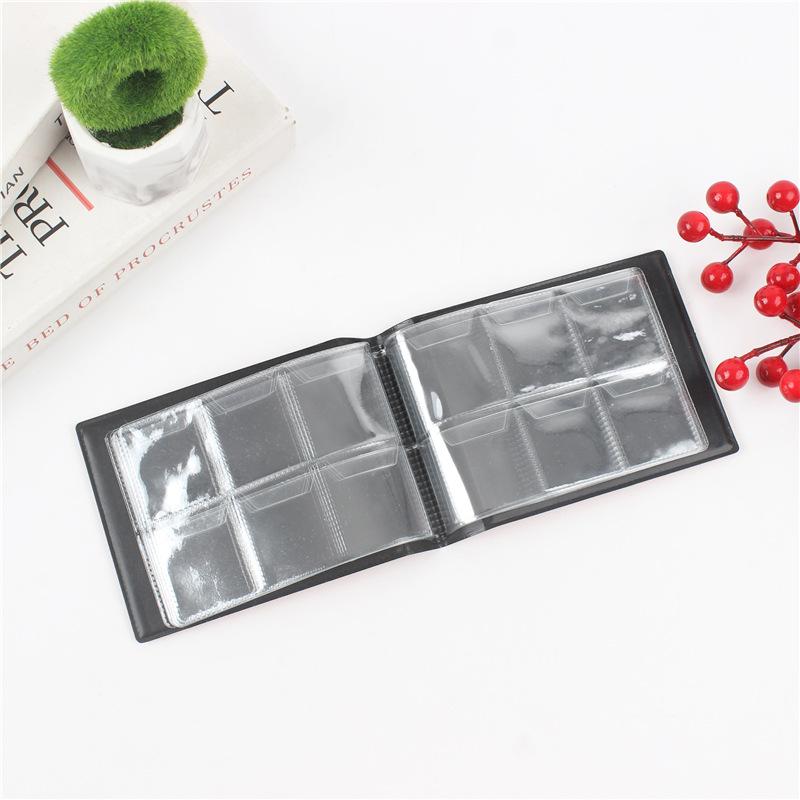 60-Pocket Mini Coin Collection Album Portable Coin Protective Holder Compact Storage Binder with Clear PVC Pages