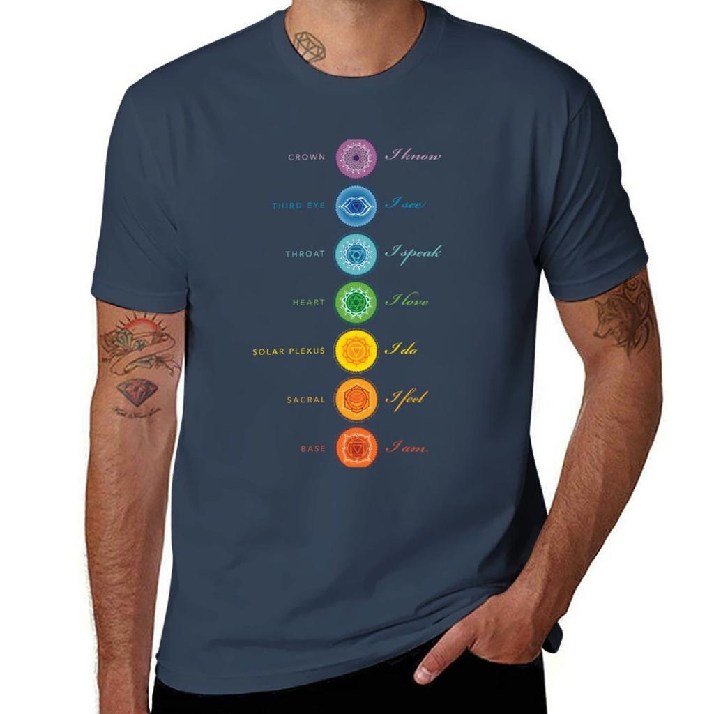 Chakras Affirmations TShirt Big and Tall Short Sleeve Tee