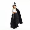 Halloween Costume Magic Robe Long Dress Witch Cape Shawl Witch Stage Carnival Costume