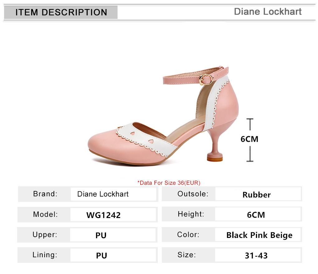 Fashion Women Mary Jane Shoes High Heels Ankle Strap Buckle Wedding Pumps Thin Heels Shoes Pink Bridal Princess Footwear Size 31-43
