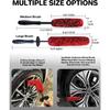 11Pcs Wheel Tire Cleaning Car Detailing Rim Brush Kit, Including Bendable Wheel Woolies Soft Wash Tool, Wheel Wash Brush Cleaning and Tire Brush,