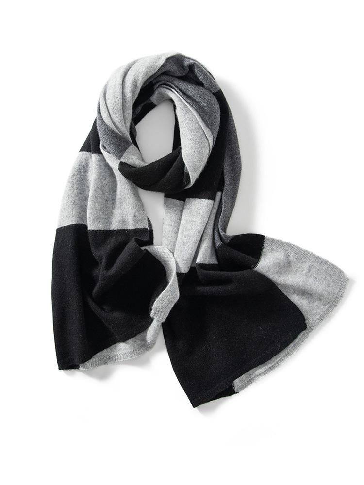 

Autumn Winter Wool Cashmere Stripes Wrap Shawl Scarf Pashmina Big Scarves Cashmere Women Light-thin Outer Wraps 180x60cm