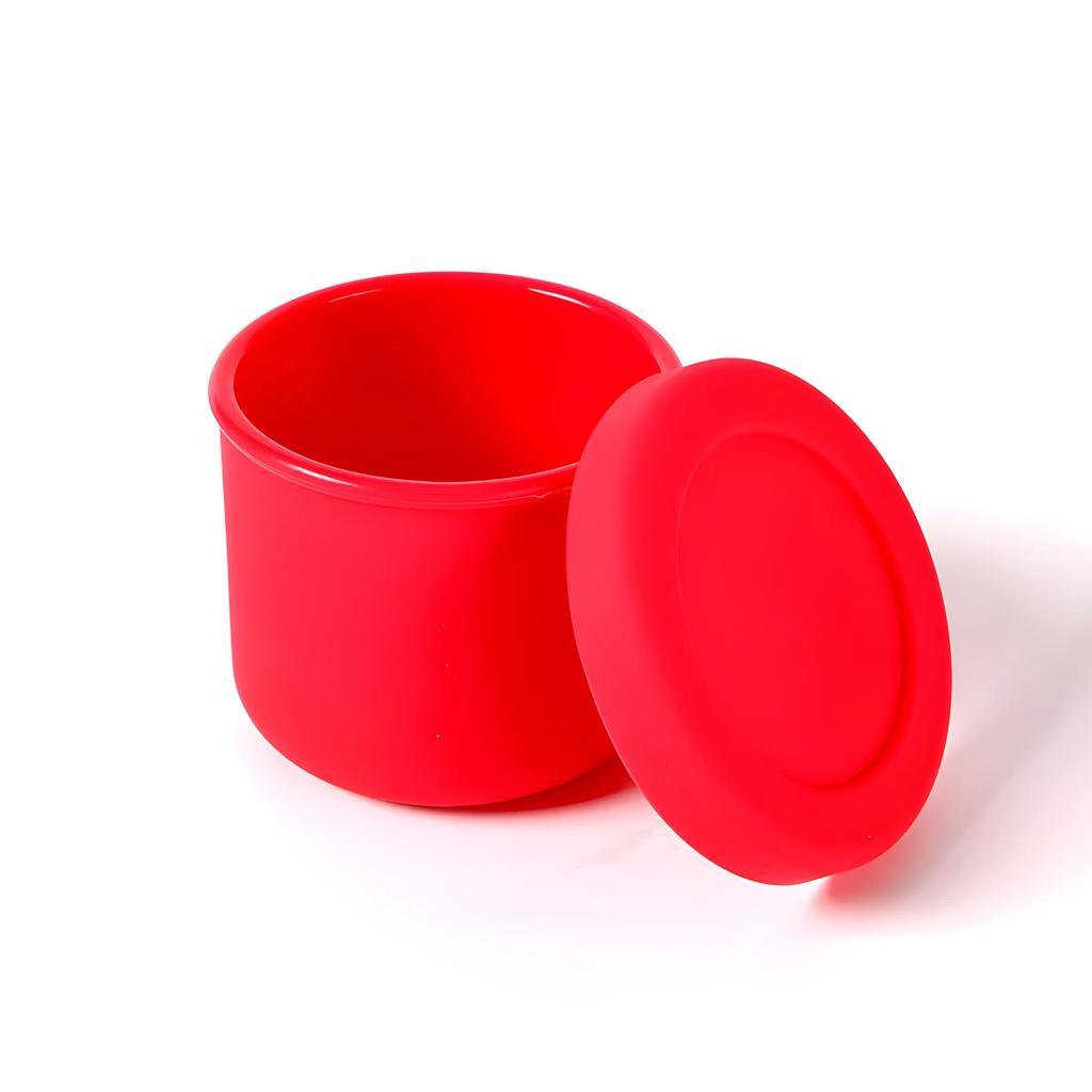 Portable Bento Box Food Grade Microwave Silicone Lunch Box Home Refrigerator Silicone Cooler