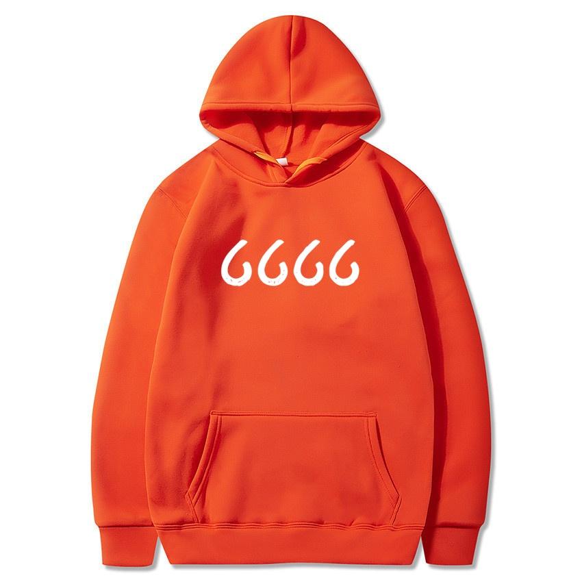 Autumn Winter 6666 Farm Printed Solid Color Hoodie Academic Classic Coat Daily Casual Hoodie Warm Sportswear
