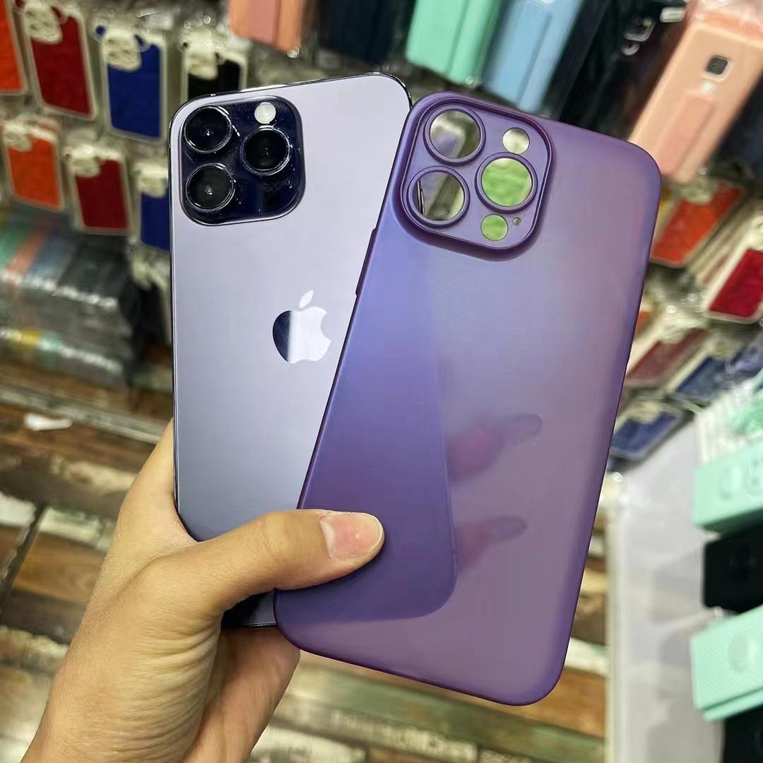 

Ultra-thin PP Suitable for IPhone 14 Mobile Phone Case Apple 15pro Matte Hard Shell Xs Max Transparent Skin Feel Breathable iPhone12mini
