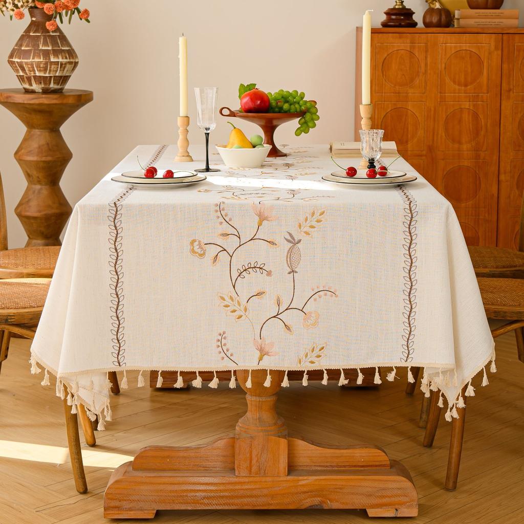 Tischläufer Festliche Dekoration Atmosphäre Lange Tischdecke Fransen Gewebt Jacquard Kaffeetischdecke