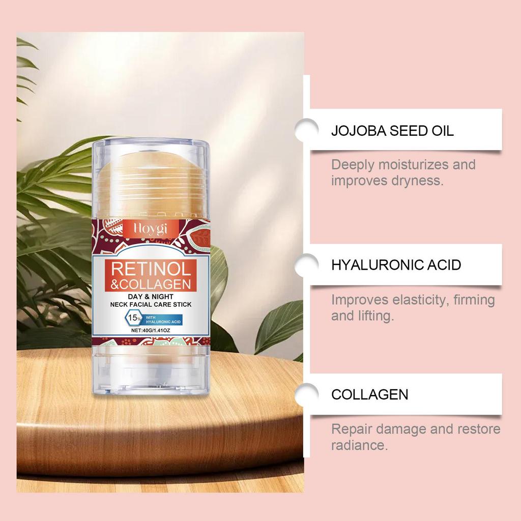 Retinol & Collagen Neck Cream - 40g | Firming, Moisturizing & Lifting | Hyaluronic Acid for All Skin Types