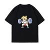 2026 Sailor Moon Levantando Hierro Fitness Hombres Mujeres Camiseta Algodón Chica Verano Holgada Linda Dulce Divertida Mangas Cortas Top Hip Hop Streetwear Camiseta Oversize