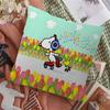 Cartoon SSnoopys Pillow Cushion Cover Pillowcase Living Room Sofa Home Decor Customized